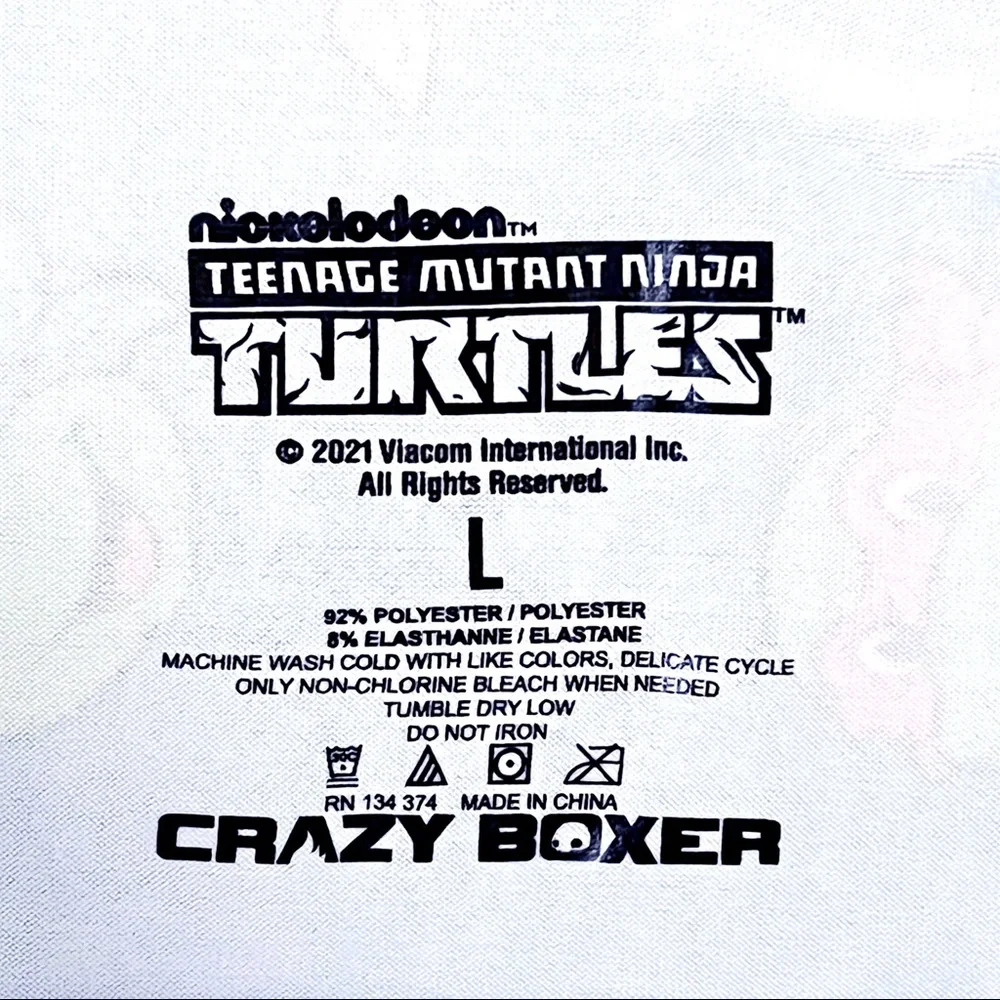 Teenage Mutant Ninja Turtles Crazy Boxer Briefs Mens Large Underwear Nickelodeon